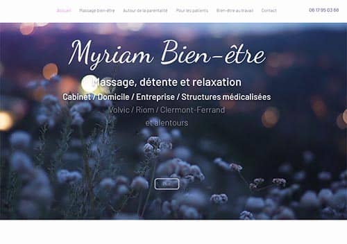 Site Myriam Bien être