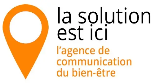 Logo la solution est ici, agence de communication du bien-être